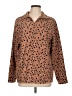 Lands' End 100% Polyester Animal Print Brown Coat Size L - photo 1