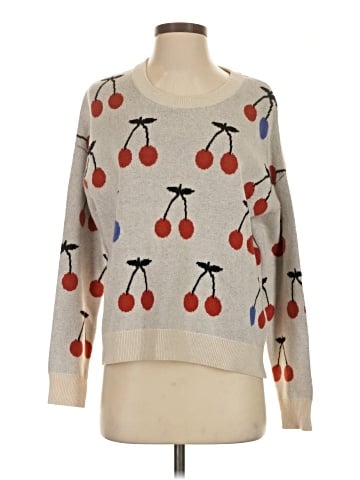 Madewell Cherry Jacquard Pullover Sweater (view 1)