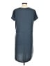L.L.Bean Solid Gray Casual Dress Size M - photo 2