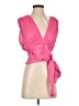 Free People 100% Polyester Pink Sleeveless Blouse Size 0 - photo 1