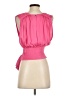 Free People 100% Polyester Pink Sleeveless Blouse Size 0 - photo 2