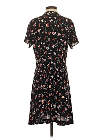 Madewell V-Neck Button-Front Mini Dress in Drifting Flowers (view 2)