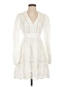 Assorted Brands 100% Polyester White Casual Dress Size S - photo 1