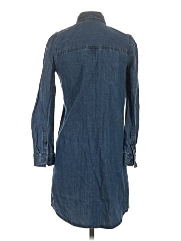 Madewell Denim Puff-Sleeve Shirtdress in Harris Wash (view 2)