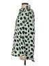 Equipment 100% Polyester Animal Print Green Long Sleeve Blouse Size S - photo 5