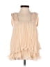 ASOS 100% Polyester Ivory Sleeveless Blouse Size 0 - photo 1