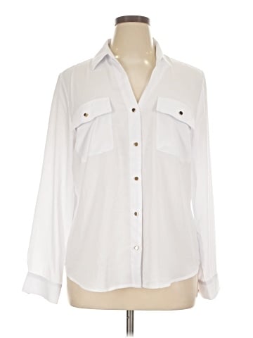 INC International Concepts Long Sleeve Blouse (view 1)