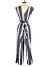 Roxy Stripes Gray Jumpsuit Size XS - photo 2