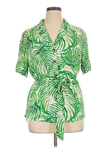 Worthington Short Sleeve Blouse (view 1)