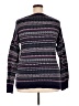 Mossimo Supply Co. 100% Cotton Print Purple Pullover Sweater Size XXL - photo 2
