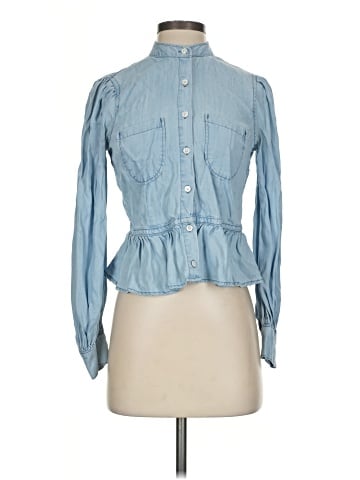FRAME Denim Long Sleeve Blouse (view 1)