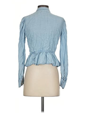 FRAME Denim Long Sleeve Blouse (view 2)