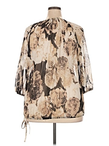 INC International Concepts 3/4 Sleeve Blouse (view 2)