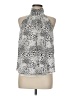 Joie 100% Viscose Animal Print Silver Sleeveless Blouse Size M - photo 1