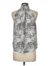 Joie 100% Viscose Animal Print Silver Sleeveless Blouse Size M - photo 2