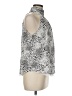 Joie 100% Viscose Animal Print Silver Sleeveless Blouse Size M - photo 4