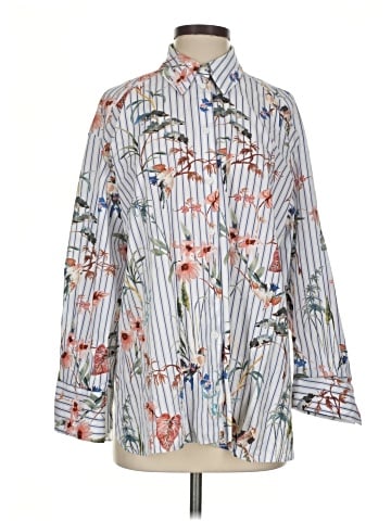 Zara Long Sleeve Button-Down Shirt (view 1)