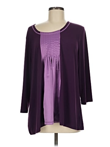 Susan Graver 3/4 Sleeve T-Shirt (view 1)