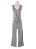 Caution to the Wind Metallic Gray Jumpsuit Size S - photo 1