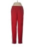 Adidas 100% Polyester Red Track Pants Size L - photo 1