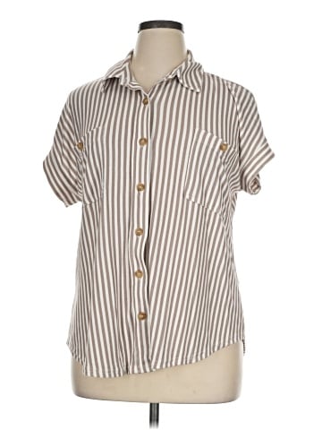 Perch by Blu Pepper Short Sleeve Blouse (view 1)