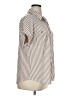 Perch by Blu Pepper Stripes Brown Short Sleeve Blouse Size 1X - photo 4