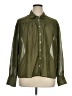 Gap 100% Polyester Solid Green Long Sleeve Blouse Size XL - photo 1