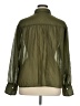 Gap 100% Polyester Solid Green Long Sleeve Blouse Size XL - photo 2