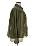 Gap 100% Polyester Solid Green Long Sleeve Blouse Size XL - photo 4