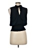 FRAME 100% Viscose Black Sleeveless Blouse Size M - photo 2