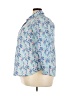 Talbots 100% Cotton Floral Blue 3/4 Sleeve Blouse Size 3X Petite - photo 5