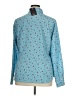 Levi's 100% Polyester Print Blue Long Sleeve Blouse Size XL - photo 2