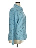 Levi's 100% Polyester Print Blue Long Sleeve Blouse Size XL - photo 4