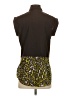 MICHAEL Michael Kors 100% Polyester Animal Print Brown Short Sleeve Blouse Size S - photo 2