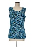 Laura Ashley Blue Sleeveless Top Size M - photo 1