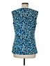 Laura Ashley Blue Sleeveless Top Size M - photo 2