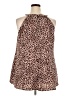Torrid Animal Print Brown Sleeveless Blouse Size 3X Plus (3) - photo 2