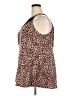 Torrid Animal Print Brown Sleeveless Blouse Size 3X Plus (3) - photo 5