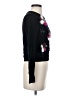 Milly 100% Wool Floral Black Wool Pullover Sweater Size S - photo 4