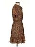 CeCe 100% Polyester Paisley Brown Casual Dress Size S - photo 4