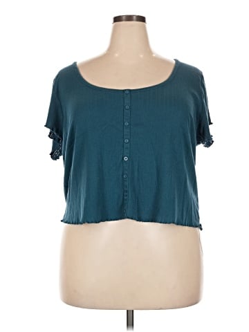 Torrid Short Sleeve Henley (view 1)