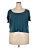 Torrid Teal Short Sleeve Henley Size 4X Plus (4) - photo 1