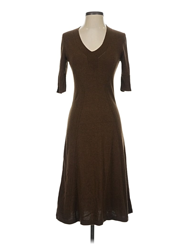 Pre-owned Peruvian Connection Casual Dress In Brown