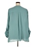 Lane Bryant 100% Polyester Teal Long Sleeve Blouse Size 26 - 28 Plus - photo 2