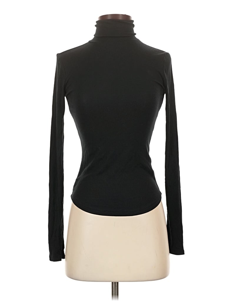 Pre-owned Sun-deh Long Sleeve Turtleneck In Black