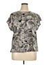 Express Gray Short Sleeve Blouse Size XL - photo 1