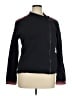 Saint + Sofia 100% Cotton Black Track Jacket Size 14 - photo 1