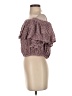 Free People Brown Short Sleeve Blouse Size XS - photo 5