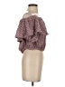 Free People Brown Short Sleeve Blouse Size XS - photo 4