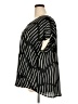 Apt. 9 100% Polyester Stripes Black Short Sleeve Blouse Size 3X - photo 5